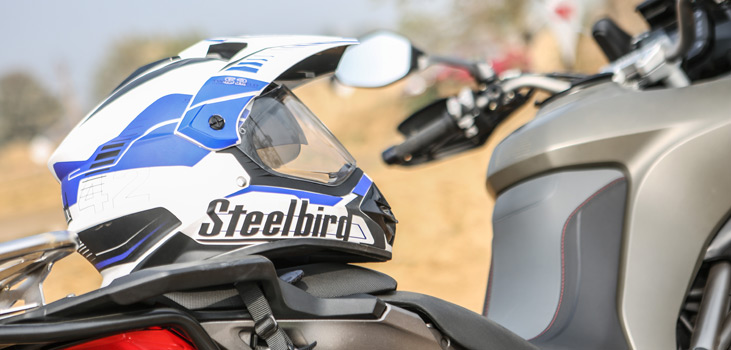 Steelbird GT Off Road ISI Certified Motocross Double Visor Full Face H –  Shop On Steelbird