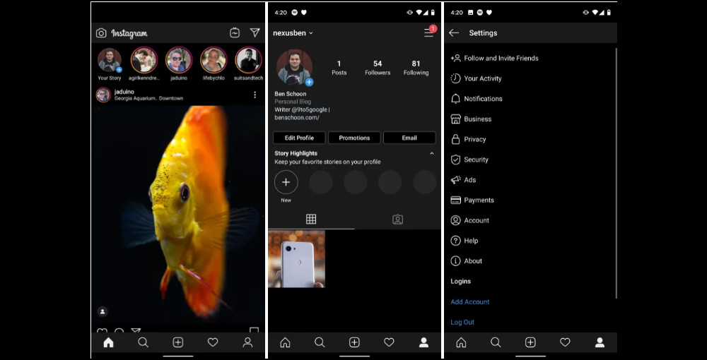 Instagram is testing Dark Mode on Android: Reports - XiteTech