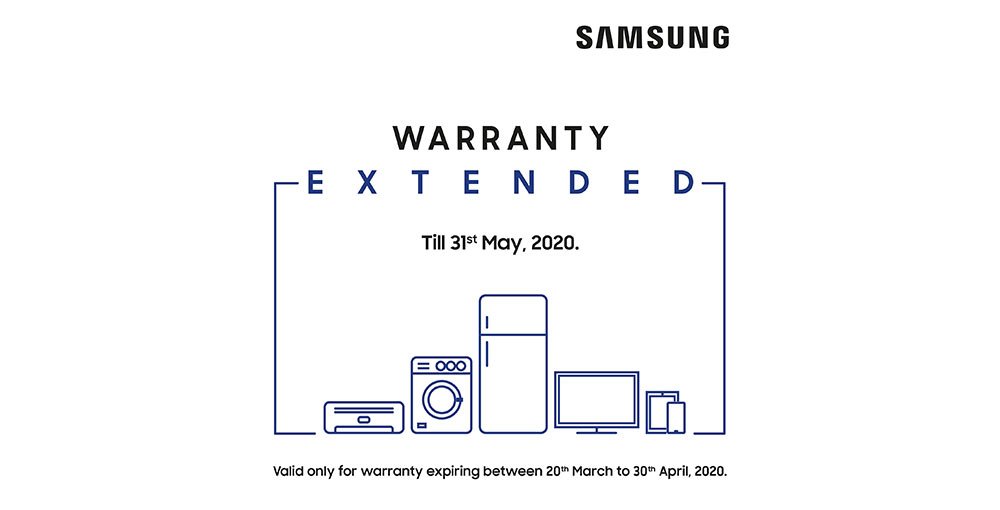 Samsung extends warranty on its entire product portfolio till May 31