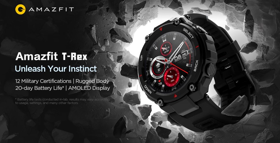 Amazfit T-Rex smartwatch launched in India for ₹9,999 - XiteTech